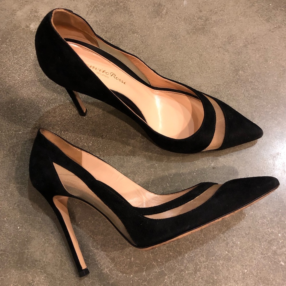 Gianvito Rossi Black Suede High heels